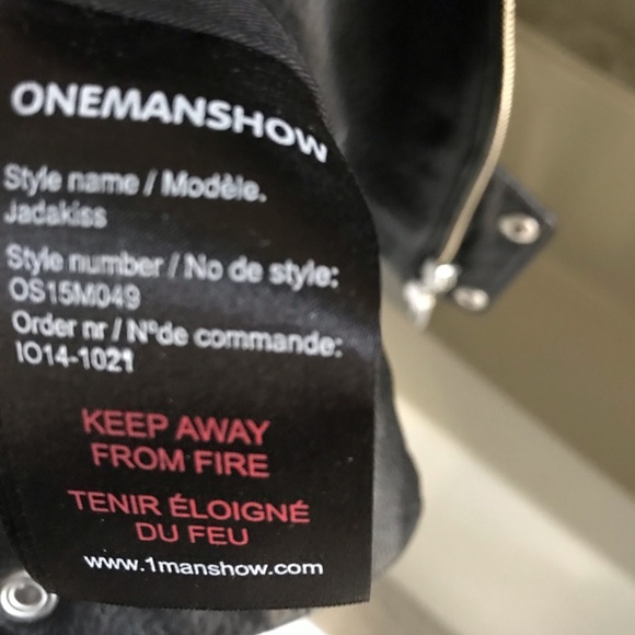 One Man Show Jadakiss Motorcycle Lambskin Jacket - Picture 7 of 12